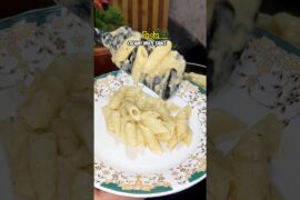Creamy White Sauce Pasta 😍 Easy Restaurant Style Pasta Recipe | Cheesy Pasta #shorts