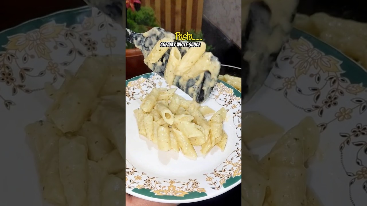 Creamy White Sauce Pasta 😍 Easy Restaurant Style Pasta Recipe | Cheesy Pasta #shorts Creamy White Sauce Pasta 😍 Easy Restaurant Style Pasta Recipe | Cheesy Pasta #shorts