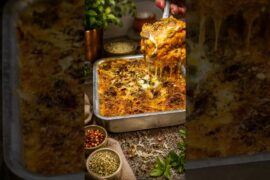 Easy Homemade Bread Lasagna Recipe #cooking #recipe #foodie