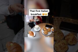 That first Italian breakfast 😍😂