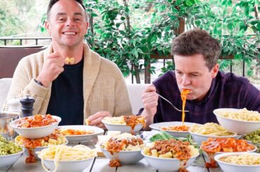 Ant & Dec Try RANKING Italian Pasta! | Taste Mates