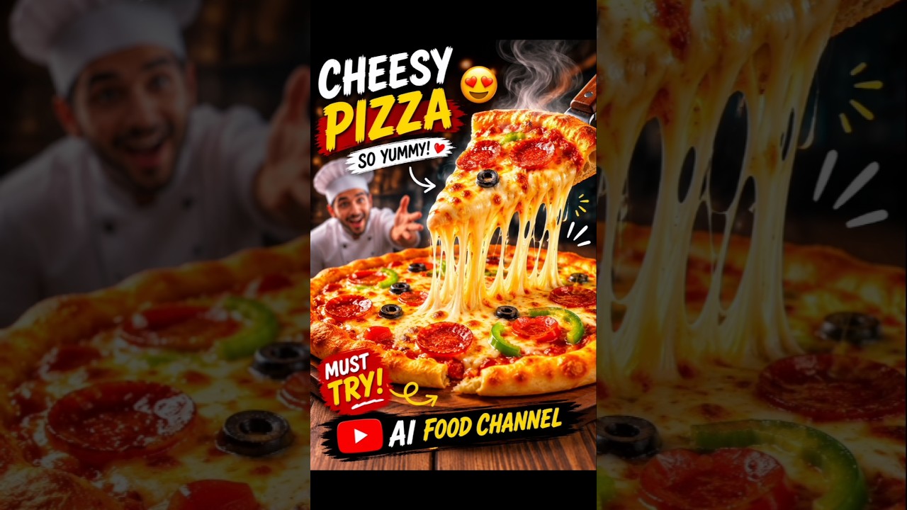 🔥 Lava Cheese Pizza 🤤 | Ultimate Cheese Pull #Shorts #aifood #youtubeshorts 🔥 Lava Cheese Pizza 🤤 | Ultimate Cheese Pull #Shorts #aifood #youtubeshorts