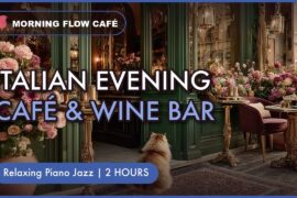 Italian Evening Café & Wine Bar 🍷🕯️ Relaxing Piano Jazz for After Work, Dinner & Unwinding | 2 Hours