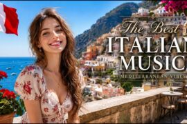 Italian Vibes 🎶 Mediterranean Music  Amalfi Coast & Lake Como  Relaxing Morning in Italy 4K