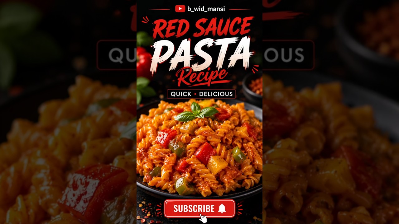 🍝 Red Sauce Pasta in Just 10 Minutes! 😍 #shorts #pasta 🍝 Red Sauce Pasta in Just 10 Minutes! 😍 #shorts #pasta