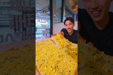 8KG Egg Salad Detroit Pizza Challenge! #foodchallenge