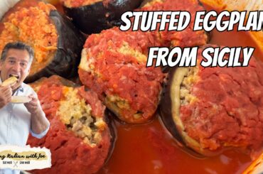 Stuffed Eggplant Recipe from Sicily Cooking Italian with Joe