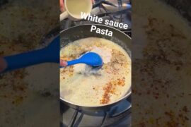 white sauce pasta #pastarecipe #pasta #fyp #viral #food #ytshorts #recipe #trending