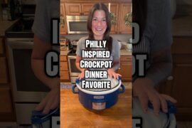 Philly Inspired Crockpot Dinner Favorite! #dinner #fyp #philly #food #crockpot #easyrecipe #cooking