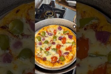 Homemade pizza🍕without oven #pizza #shorts #recipe #homemade #ytshorts