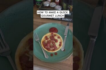 How to make a quick gourmet lunch. Thank me later