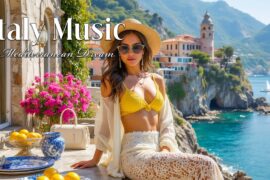 🎶 Italian Vibes & Mediterranean Music 🎶 Amalfi Coast & Lake Como Peaceful Escape 4K