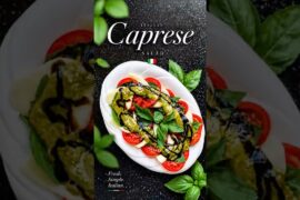 The Taste of Italy 🇮🇹✨ | Classic Caprese Salad Recipe #cooking #food #yummy #vlog