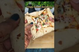 Viral Crispy Paneer Roti Pizza Recipe #shorts #pizza #recipe #viral