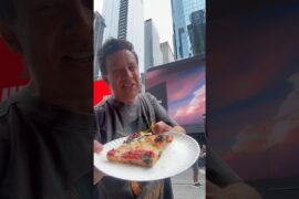 A granma pizza slice from heaven little Italy New York #nypizza #italianfoodie #pizza