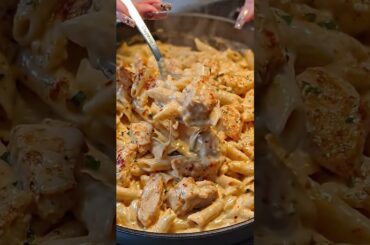 The Ultimate Creamy Buffalo Chicken Pasta! 🍗🍝🔥 #shorts #cooking