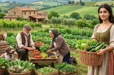 The Most Beautiful Peaceful Village in Italy | Harvesting Fresh Food & Making Homemade Pasta