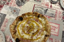 Carbonaraish pizza from the other night