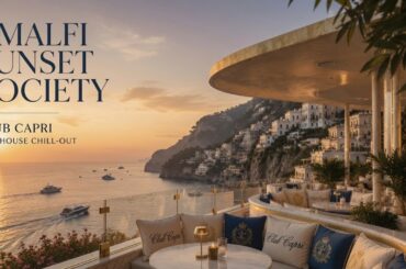 🌅 Luxury Italian Jazz House | Amalfi Sunset Society 🍋 Mediterranean Lounge Music