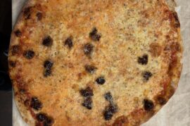 Pizza #3 half Italian sausage half cheese tonight.