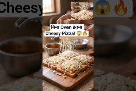 🔥 शहर की लड़की ने गाँव के चूल्हे पर बनाया ऐसा Pizza... देखकर यकीन नहीं होगा! 😍🍕#Pizza #BreadPizza