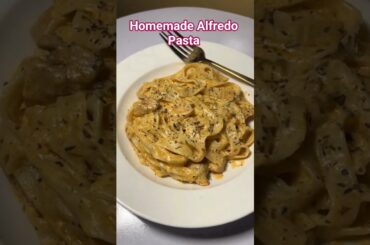 Homemade Alfredo Pasta | Quick Recipe | Restaurant style 😋 👌 #quickrecipe #viral