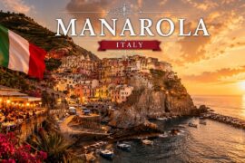 Manarola, Italy 🇮🇹 The Most Colorful Village in Cinque Terre | Walking Tour  4K 60fps HDR !