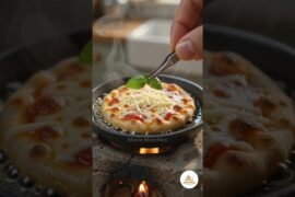 Mini Pizza Recipe 🍕 | AI Cooking Video | #cooking #aivideo #fyp #shorts