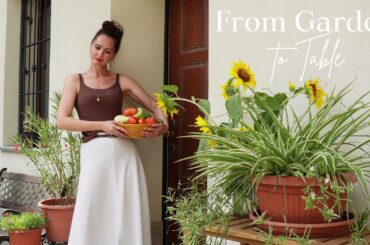 Slow Living in Italy | Fermenting & Cooking with Fresh Garden Vegetables