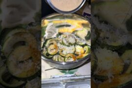 Zucchini Rings with a Basil Lemon Sauce #cooking #food