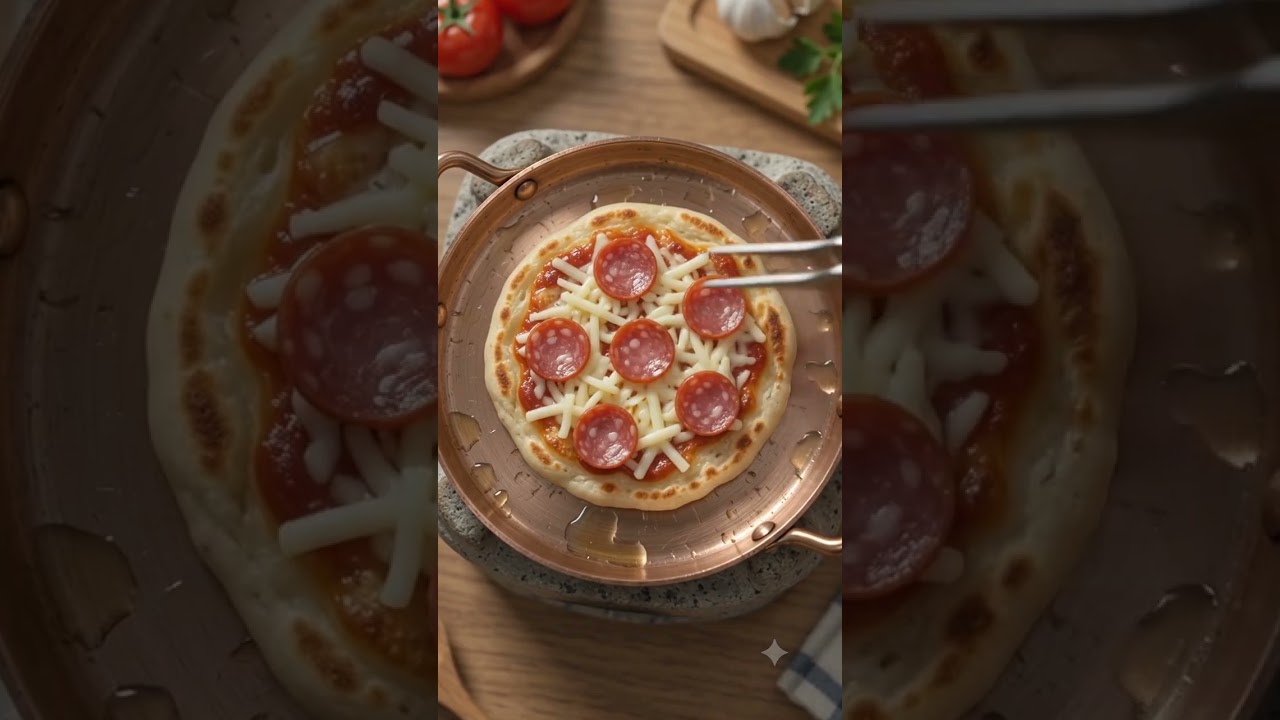 Pizza Pepperoni siêu nhỏ #cookingwithai #food #nauancungai #cooking #pizza #amthuccongnghe #monngon🍕 Pizza Pepperoni siêu nhỏ #cookingwithai #food #nauancungai #cooking #pizza #amthuccongnghe #monngon🍕