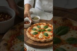 Margherita Pizza 🍕 | Step-by-Step Cooking Process #cooking #food