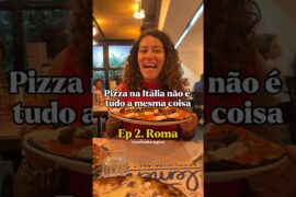 Pizza na Italia não é tudo a mesma coisa 2 Roma #romaitalia #viagemitalia #gastronomiaitaliana