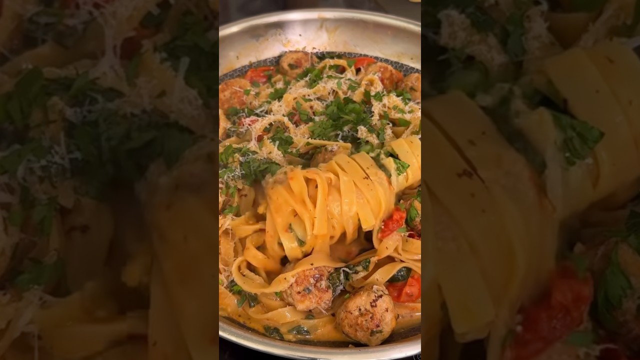 Creamy Chicken Meatball Pasta #instantpotrecipes #pasta #pastarecipe #food #cooking #recipe Creamy Chicken Meatball Pasta #instantpotrecipes #pasta #pastarecipe #food #cooking #recipe