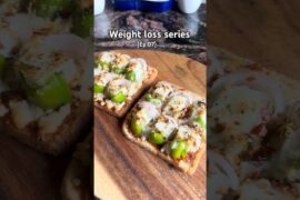Pizza toast recipe 😍 |High protein| #shorts #trending #healthy #cooking
