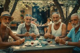 **Italian Summer Poker Vibes 🇮🇹♠️🍷**