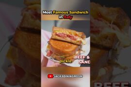 Famous Sandwich in Italy 🇮🇹🥪 @jacksdiningroom #tasty