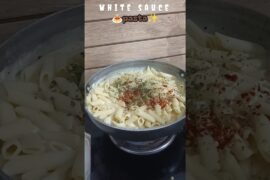 white sauce pasta recipe🍝✨❤️#viral #trending #food #cooking #support #song