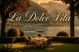 La Dolce Vita 🇮🇹 Italian Restaurant Music | Romantic Dinner by Lake Como 🍷 Vintage Italian Ambience