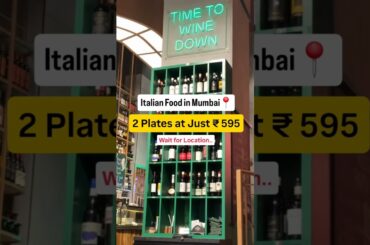 Mumbai's Best Italian Food Stop?😱 Italian Food Under 600#shorts #italianfood #pasta #garlicbread
