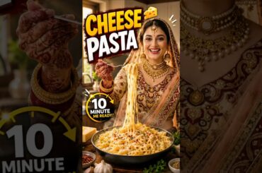 🍝 Restaurant Style Cheese Pasta at Home 😍 #Shorts  #kitchenrecipes