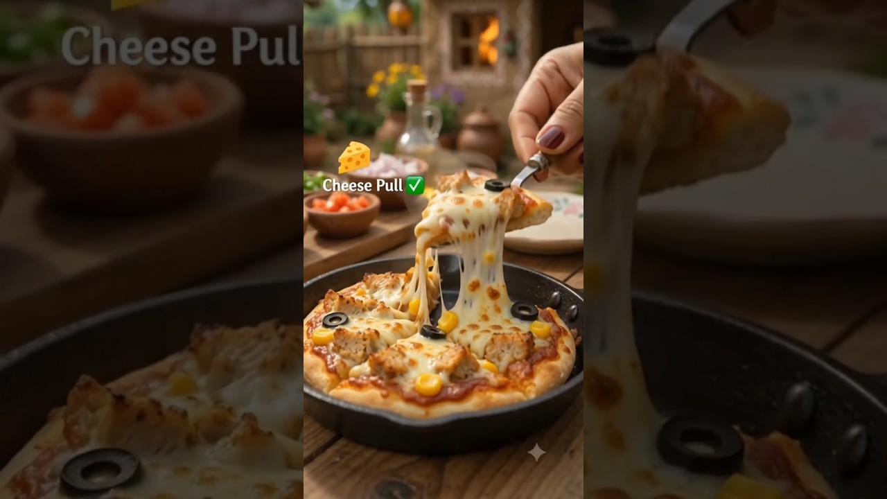 Tiny Chicken Pizza 🍕 | Mini Village Pizza Recipe with Real Human Hand #shorts #viralshorts Tiny Chicken Pizza 🍕 | Mini Village Pizza Recipe with Real Human Hand #shorts #viralshorts