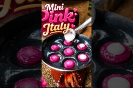 Mini Pink Italy 😋🤤 Miniature Italy Cooking #shorts #ytshorts #youtubeshorts #minikitchen #italy