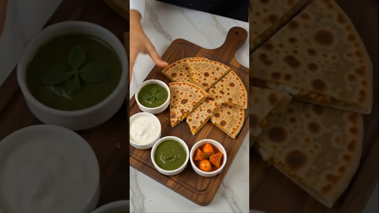 Stuffed Cheese Paratha ๐ง #shorts #viral Stuffed Cheese Paratha ๐ง #shorts #viral