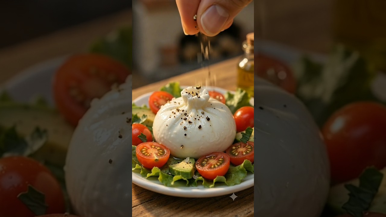 Fresh & Creamy Italian Recipe #Shorts#Burrata #BurrataSalad #MiniCooking #ItalianFood #FreshSalad Fresh & Creamy Italian Recipe #Shorts#Burrata #BurrataSalad #MiniCooking #ItalianFood #FreshSalad