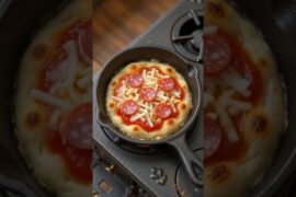 Mini New York Style Pizza 🍕 | Crispy Thin Crust Mini Pizza | Easy Homemade Recipe #shorts #pizza
