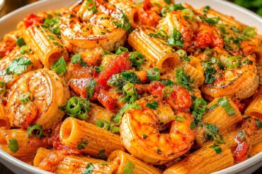 Rezept vom besten italienischen Restaurant! Diese cremige Garnelen Pasta ist ein echter Hit!