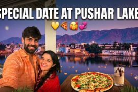 Special Date at Pushkar Lake View Cafe ❤️  | Exploring Italian Food 🍕