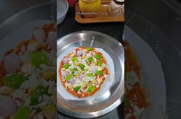 #ytshorts No Yeast No Oven 5 min pizza recipe |पिज़्ज़ा रेसिपी |#trending #viral #pizza
