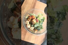 pizza caesar salad!